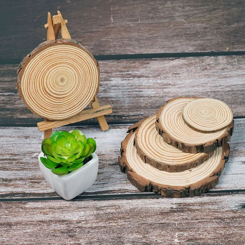 Деревенский домашний декор кусочки дерева сосны чипы из натурального срезанные