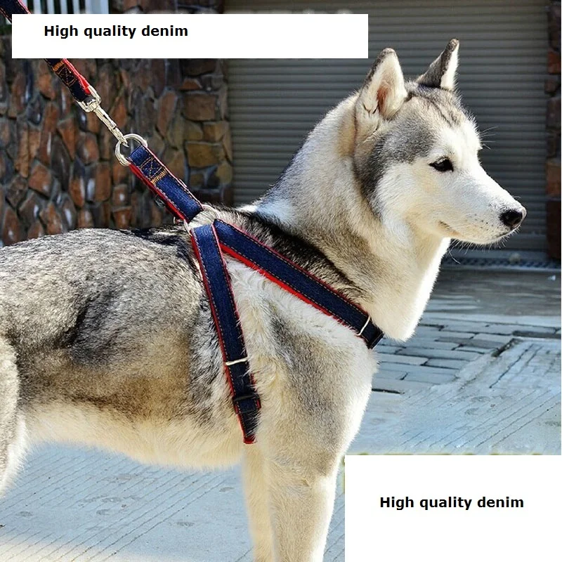 

et chest straps traction rope teddy dogs rope chain husky dogs chest back sets of small and medium-sized dog supplies