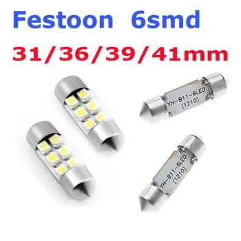(100pcs/lot)Festoon C5W 6SMD 6 LEDS 3528 31MM 36MM 39MM 41MM Car Festoon led light High bright !!! Factory wholesales !!!!
(100pcs/lot)Festoon C5W 6SMD 6 LEDS 3528 31MM 36MM 39MM 41MM Car Festoon led light High bright !!! Factory wholesales !!!!