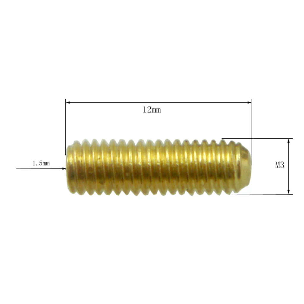 Perfeclan 24 Pieces Guitar Saddle Bridge Hexagon Screws for Fender Strat Tele Guitar Parts Guitar Parts & Accessories
