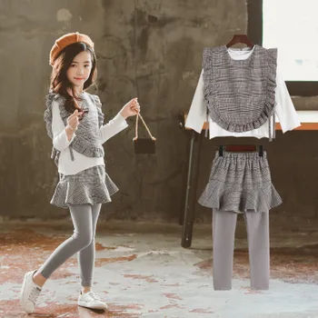 girls outfit set fall 2018 plaid pattern teenage fashion skirt leggings +shirt
girls outfit set fall 2018 plaid pattern teenage fashion skirt leggings +shirt