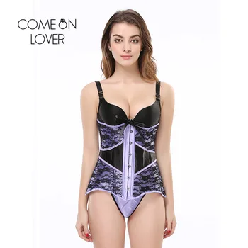 Comeonlover Back Bandage Waist Trainer Body Shaper Lace Floral Sexy Korsett For Women Slim Bustier Femme With G-String AL2107
Comeonlover Back Bandage Waist Trainer Body Shaper Lace Floral Sexy Korsett For Women Slim Bustier Femme With G-String AL2107