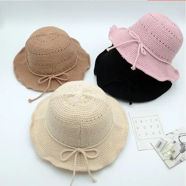 Folding Female Sunhats lacework Sunhat For Beach bowknot Seaside Elegant Cap Solid Color Female Sunshade Cap
Folding Female Sunhats lacework Sunhat For Beach bowknot Seaside Elegant Cap Solid Color Female Sunshade Cap