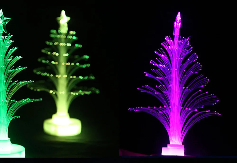 1 шт. свечение Рождественская елка LED Цвет изменение мини Рождество дома