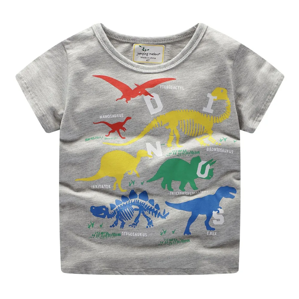 2019 New Brand Summer 2-7 years baby Kids boys cartoon Gray Color Dinosaur WOrld O-neck Quality Cotton t-shirts Tops shirt
2019 New Brand Summer 2-7 years baby Kids boys cartoon Gray Color Dinosaur WOrld O-neck Quality Cotton t-shirts Tops shirt