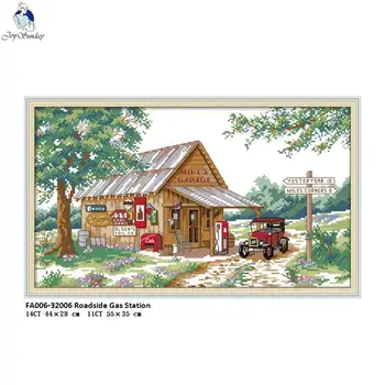 Cross Stitch kits DMC Needlework Embroidery Roadside Gas Station Patterns Cross-Stitch DIY Handwork Crafts Fabric 14CT and 11CT
Cross Stitch kits DMC Needlework Embroidery Roadside Gas Station Patterns Cross-Stitch DIY Handwork Crafts Fabric 14CT and 11CT