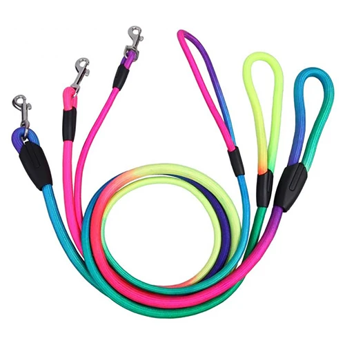Rainbow Color Weave Nylon Belt Pet Dog Traction Rope Round Training Leashes Dog Wear 2017
Rainbow Color Weave Nylon Belt Pet Dog Traction Rope Round Training Leashes Dog Wear 2017