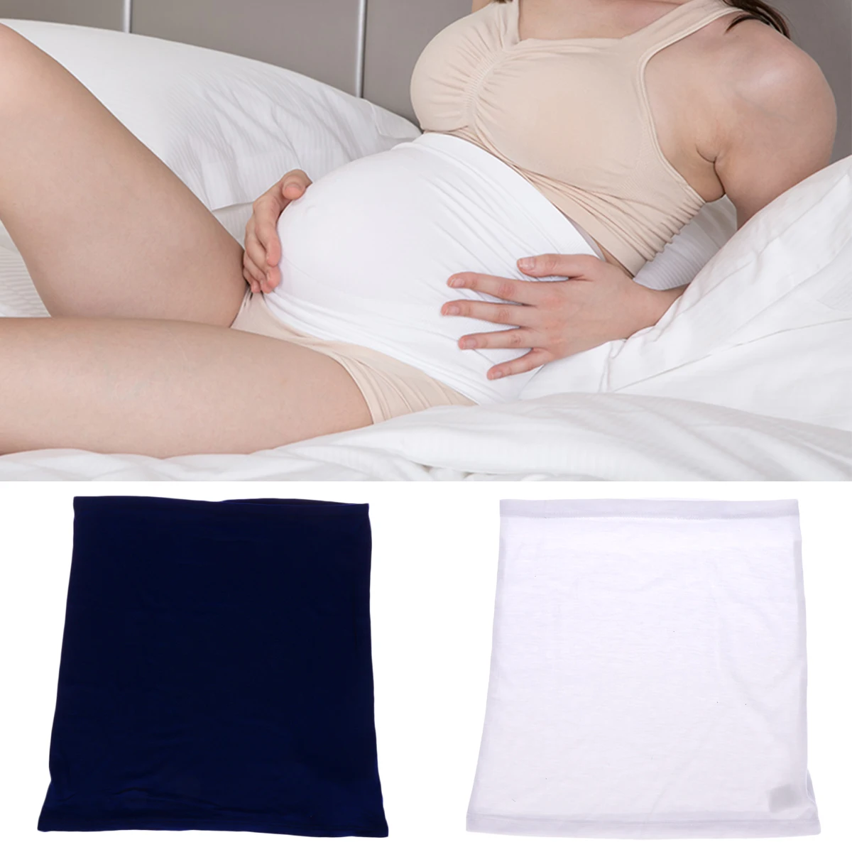 

2pcs Pregnant Women Prenatal Care Belly Bands Extender Stretchy Belt Pregnancy Special Care Breathable Stomach Lift Belt