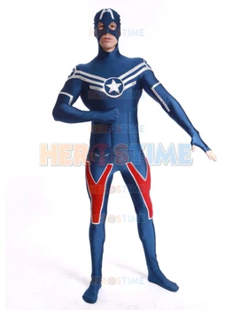 New Shield Star Captain America Costume halloween cospaly fullbody spandex Captain America superhero costume hot sale
New Shield Star Captain America Costume halloween cospaly fullbody spandex Captain America superhero costume hot sale