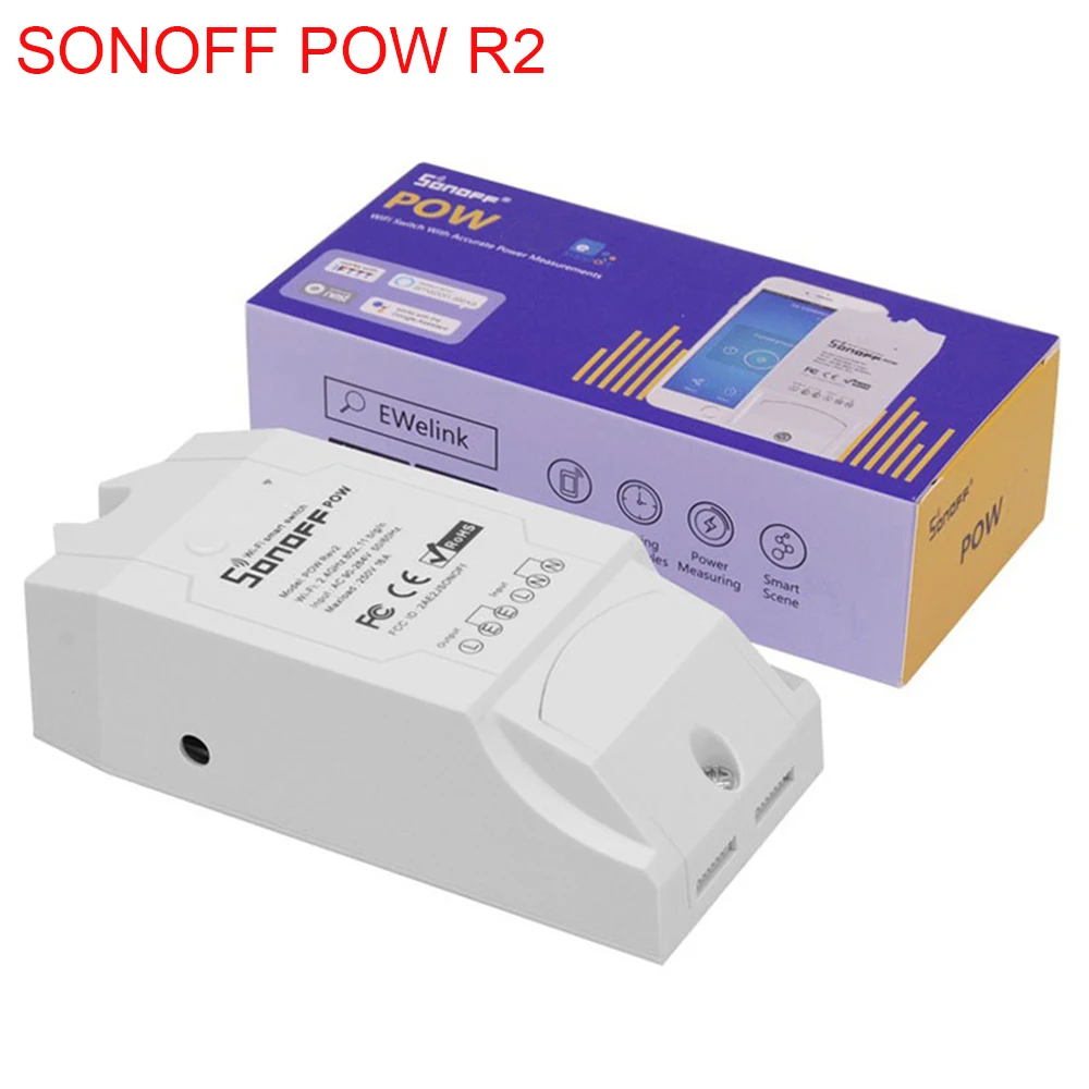 SONOFF POW R2 15A 3500W Wifi Switch Controller Real Time Power Consumption Monitor Measurement For Smart Home Automation
SONOFF POW R2 15A 3500W Wifi Switch Controller Real Time Power Consumption Monitor Measurement For Smart Home Automation