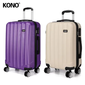 KONO 2 Pieces 24" Luggage Suitcase Check In Carry-Ons Trolley Case Travel Hand Bags 4 Wheels Spinner Hard Shell ABS Beige K1773L 
KONO 2 Pieces 24" Luggage Suitcase Check In Carry-Ons Trolley Case Travel Hand Bags 4 Wheels Spinner Hard Shell ABS Beige K1773L