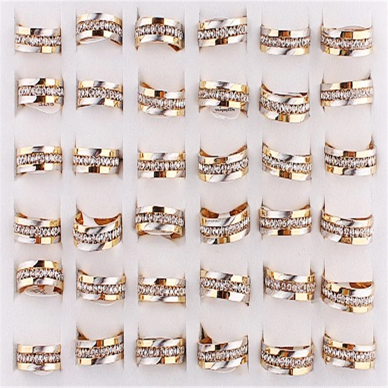 QianBei 35pcs/set Crystal Weding Ring Gold Color Round Rhinestone Couple Romantic Engagement Wedding Party Jewelry Gifts
QianBei 35pcs/set Crystal Weding Ring Gold Color Round Rhinestone Couple Romantic Engagement Wedding Party Jewelry Gifts