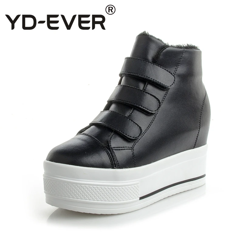 YD-EVER genuine leather women boots platform height increasing wedge shoes casual warm fur hook sneakers winter snow Boots
YD-EVER genuine leather women boots platform height increasing wedge shoes casual warm fur hook sneakers winter snow Boots