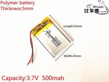 10pcs Free shipping 3.7V lithium polymer battery 052535 502535 MP4 MP5 DIY gifts / toys 500MAH For GPS PSP
10pcs Free shipping 3.7V lithium polymer battery 052535 502535 MP4 MP5 DIY gifts / toys 500MAH For GPS PSP