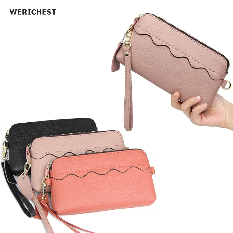 Wallet Women Brand Design Cartera Mujer Genuine Leather Clutch Wallets 4 Colors Fashion Long Carteira Feminina Lady Purse 
Wallet Women Brand Design Cartera Mujer Genuine Leather Clutch Wallets 4 Colors Fashion Long Carteira Feminina Lady Purse