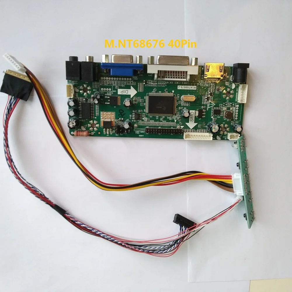 Набор для B116XW02 V0 AUO дисплей LCD VGA 40pin M. NT68676 плата контроллера 11 6 "DVI HDMI 1366X768 панель