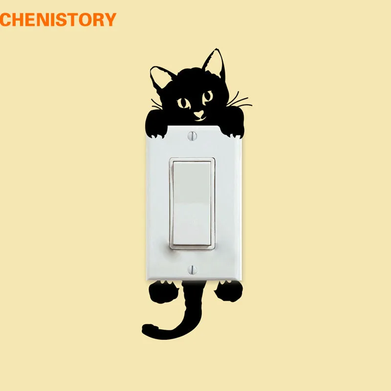 DIY Black Cat Switch Sticker PVC Carton Removable Wall Decal Kids Room Light Parlor Decor For Home Wall Decoration
DIY Black Cat Switch Sticker PVC Carton Removable Wall Decal Kids Room Light Parlor Decor For Home Wall Decoration