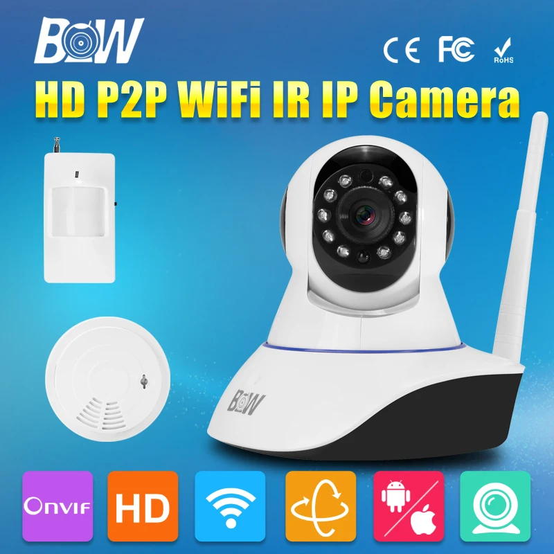 Фото Безопасности Беспроводной Wi-Fi IP Камера 720 P двухстороннее аудио видеонаблюдения