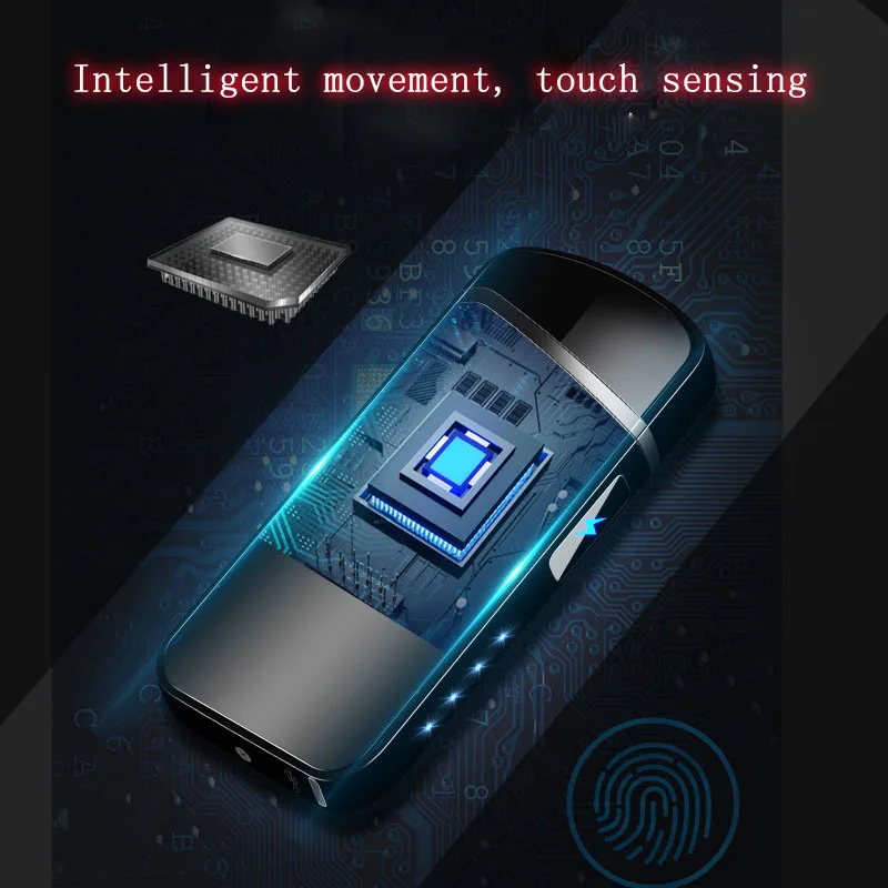 2019 New Creative fingerprint touch induction electronic lighter USB charging double arc cigarette lighter gifts for men
2019 New Creative fingerprint touch induction electronic lighter USB charging double arc cigarette lighter gifts for men