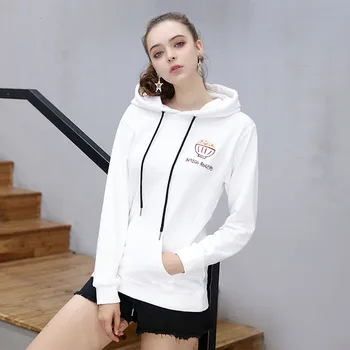 American Style New 2017 Womens Fashion Plus Size Thick Sweatshirts Ladies Embroidery Letter Print 3D Cartoon Cotton Solid Hoodie
American Style New 2017 Womens Fashion Plus Size Thick Sweatshirts Ladies Embroidery Letter Print 3D Cartoon Cotton Solid Hoodie