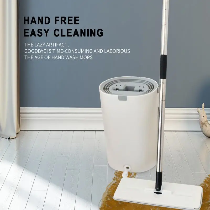 Flat Squeeze Mop and Bucket Hand Free Wringing Floor Cleaning Mop Microfiber Mop Pads Wet or Dry Usage on Hardwood Laminate Tile
Flat Squeeze Mop and Bucket Hand Free Wringing Floor Cleaning Mop Microfiber Mop Pads Wet or Dry Usage on Hardwood Laminate Tile