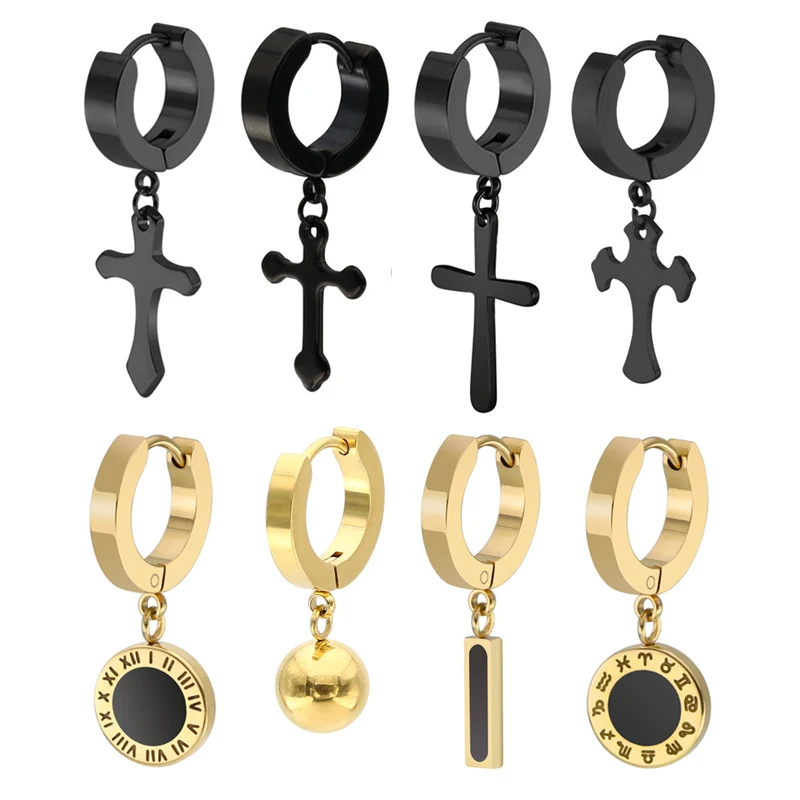 Fashion Roman Numeral Cross Stainless Steel Stud Earrings for Women Constellation symbols Strip Ear Jewelry Gifts
Fashion Roman Numeral Cross Stainless Steel Stud Earrings for Women Constellation symbols Strip Ear Jewelry Gifts