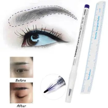 2Pcs Microblading Tattoo Eyebrow Skin Marker Pen With Measure Measuring Ruler SP19 Drop Shipping
2Pcs Microblading Tattoo Eyebrow Skin Marker Pen With Measure Measuring Ruler SP19 Drop Shipping