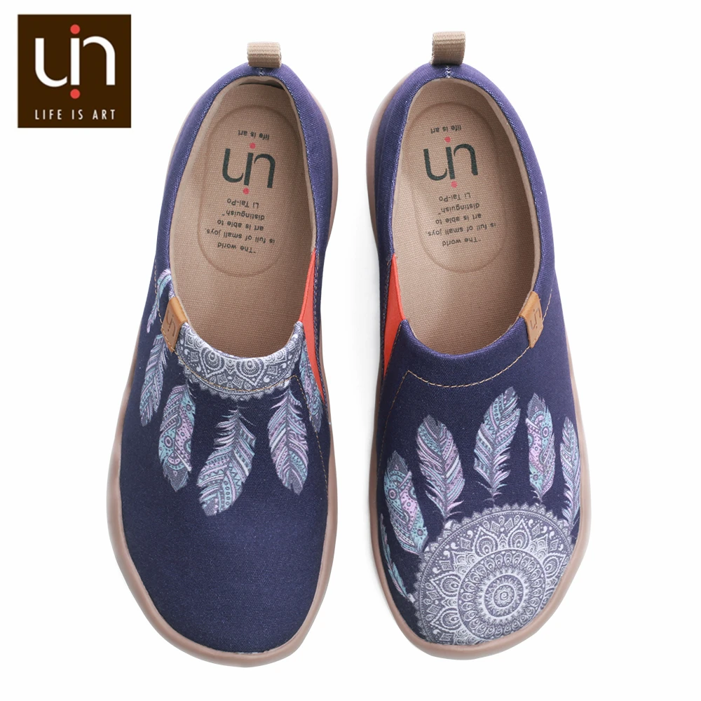 UIN Dreamcatcher Design Painted Man Canvas Shoes Trendy Slip-on Sneakers Jeans Blue Color Casual Travel Flats
UIN Dreamcatcher Design Painted Man Canvas Shoes Trendy Slip-on Sneakers Jeans Blue Color Casual Travel Flats