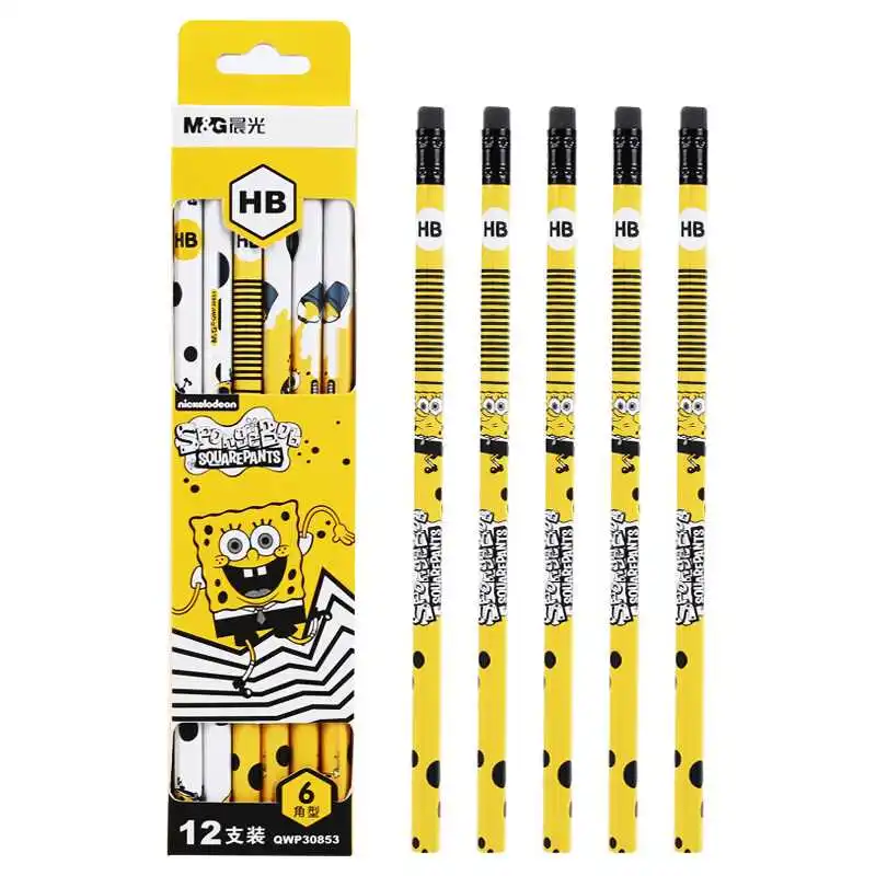12pcs/set Creative cartoon standard pencils with eraser HB hexagon wooden pole black lead writing stationery
12pcs/set Creative cartoon standard pencils with eraser HB hexagon wooden pole black lead writing stationery