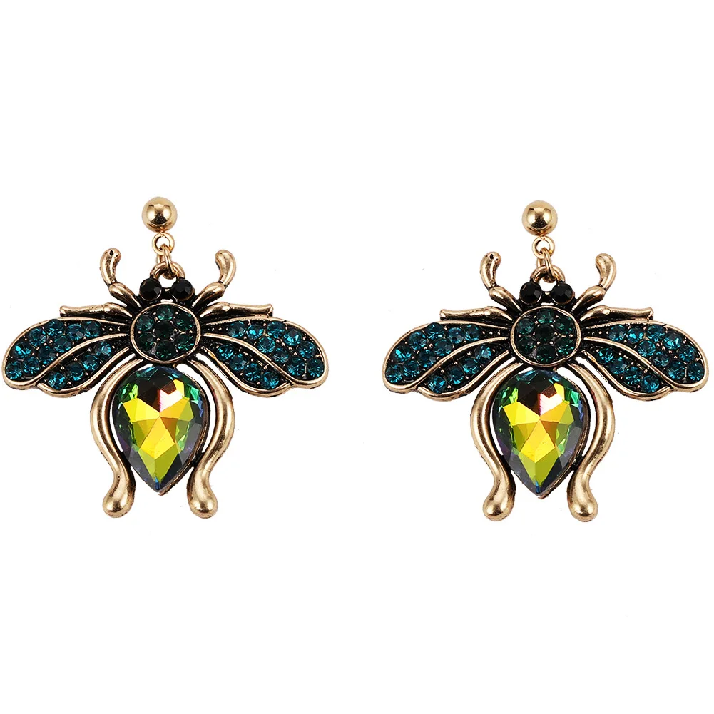Fashion Crystal Flying Honey Bee Stud Earrings Shiny Charm Animal Metal Earring Trendy Women Party Elegant Insect Jewelry Bijoux
Fashion Crystal Flying Honey Bee Stud Earrings Shiny Charm Animal Metal Earring Trendy Women Party Elegant Insect Jewelry Bijoux