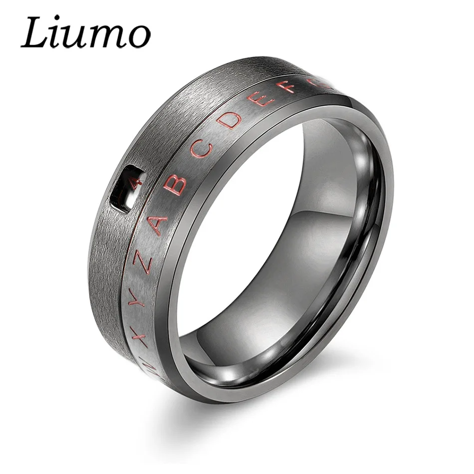 Liumo Classic Silver Gold Black Color Spinner Rotate Letter Numeral Men Stainless Steel Party Ring Lr498
Liumo Classic Silver Gold Black Color Spinner Rotate Letter Numeral Men Stainless Steel Party Ring Lr498