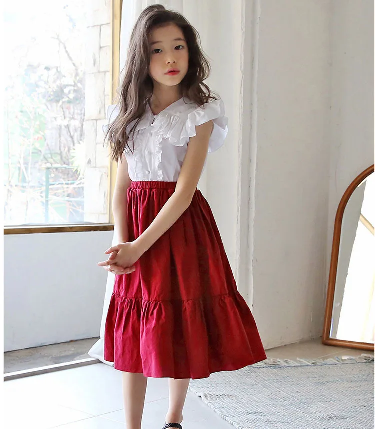 Skirts for girls long Clearance