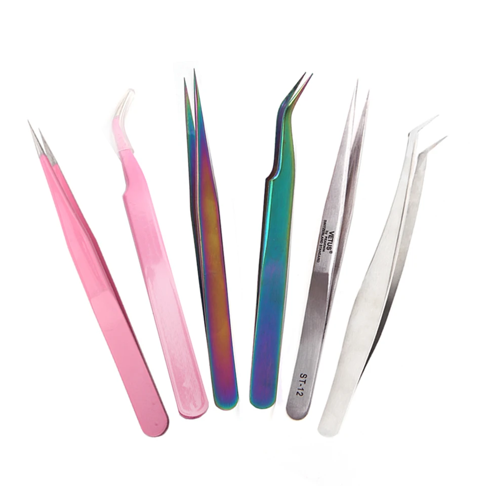 VETUS Ultra Precision Tweezers for Eyelash Extension,Curved and Straight Tweezer for Eyebrow Stainless Tweezers
VETUS Ultra Precision Tweezers for Eyelash Extension,Curved and Straight Tweezer for Eyebrow Stainless Tweezers