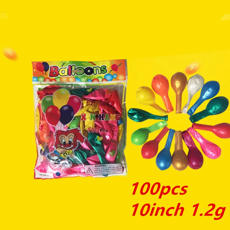 100pcs/bag 10inch 1.2g Pearl Colorful Latex Balloons Birthday Wedding Party Decoration Air Helium Kids Gifts Supplies
100pcs/bag 10inch 1.2g Pearl Colorful Latex Balloons Birthday Wedding Party Decoration Air Helium Kids Gifts Supplies
