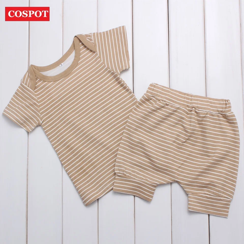 COSPOT Baby Girl Boy Summer Clothing Set Newborn Cotton Suits Shorts+T Shirt Kids Striped 2Pcs Clothing Set 2019 New Arrive 40
COSPOT Baby Girl Boy Summer Clothing Set Newborn Cotton Suits Shorts+T Shirt Kids Striped 2Pcs Clothing Set 2019 New Arrive 40