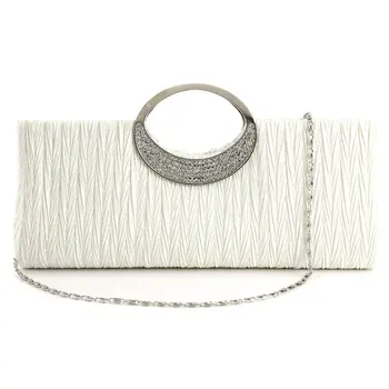 TFTP Woman's evening bag elegant diamond satin handbag new white
TFTP Woman's evening bag elegant diamond satin handbag new white