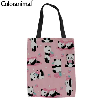 Coloranimal Folding Shopper Bag Women Tote Canvas Bag Cute 3D Cartoon Panda Print Cotton Grocery Tote Bag Supermaket Linen Bags
Coloranimal Folding Shopper Bag Women Tote Canvas Bag Cute 3D Cartoon Panda Print Cotton Grocery Tote Bag Supermaket Linen Bags