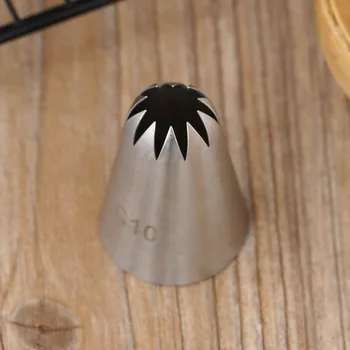 #C10 Large Size Piping Nozzle Cake Cream Decoration Stainless Steel Icing Tips Cupcake Pastry Tools 10 Teeth Close Star
#C10 Large Size Piping Nozzle Cake Cream Decoration Stainless Steel Icing Tips Cupcake Pastry Tools 10 Teeth Close Star