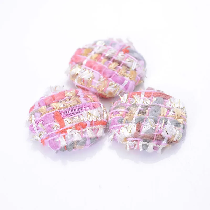 10 Pcs/Lot 26MM Colorful Fabric Round Button For Diy Jewelry Earring Making Accessories
10 Pcs/Lot 26MM Colorful Fabric Round Button For Diy Jewelry Earring Making Accessories