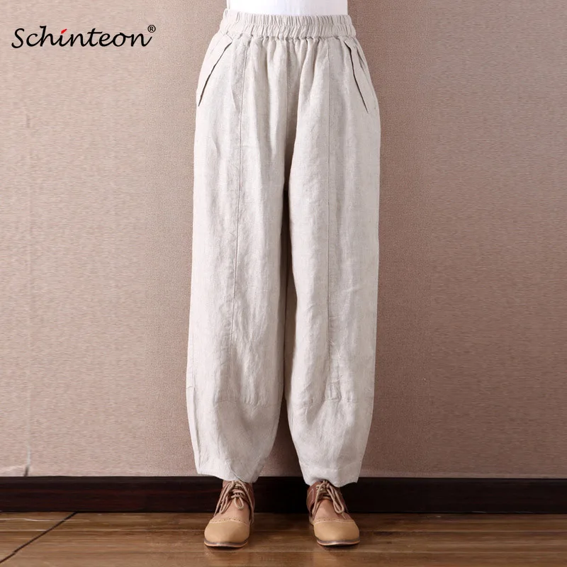 Comfortable Women 100% Linen Wide Leg Pants Loose Elastic Waist Trousers Casual Bloomers Wine Red Beige Blue
Comfortable Women 100% Linen Wide Leg Pants Loose Elastic Waist Trousers Casual Bloomers Wine Red Beige Blue