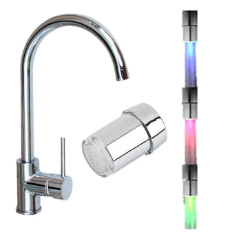 1pc LED Light Temperature Sensor Water Faucet Tap Intelligent Recognition Temperature 3 color RGB change Water Tap Faucet Shower
1pc LED Light Temperature Sensor Water Faucet Tap Intelligent Recognition Temperature 3 color RGB change Water Tap Faucet Shower
