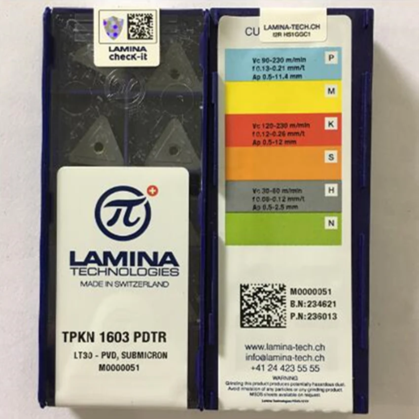 Пластинка TPKN1603PDTR LT30/TPKN2204PDTR LT30/TPKR1603PDTR LT30/TPKR2204PDTR LT30 ЧПУ карбидные режущие пластины
