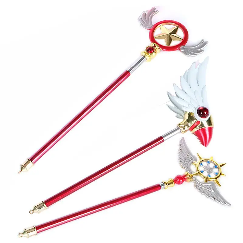 24-52CM Scalable Sakura Card Captor Cosplay Costumes Magic Wands Halloween Party Props Weapons Kinomoto Star Birdhead Stickers
24-52CM Scalable Sakura Card Captor Cosplay Costumes Magic Wands Halloween Party Props Weapons Kinomoto Star Birdhead Stickers
