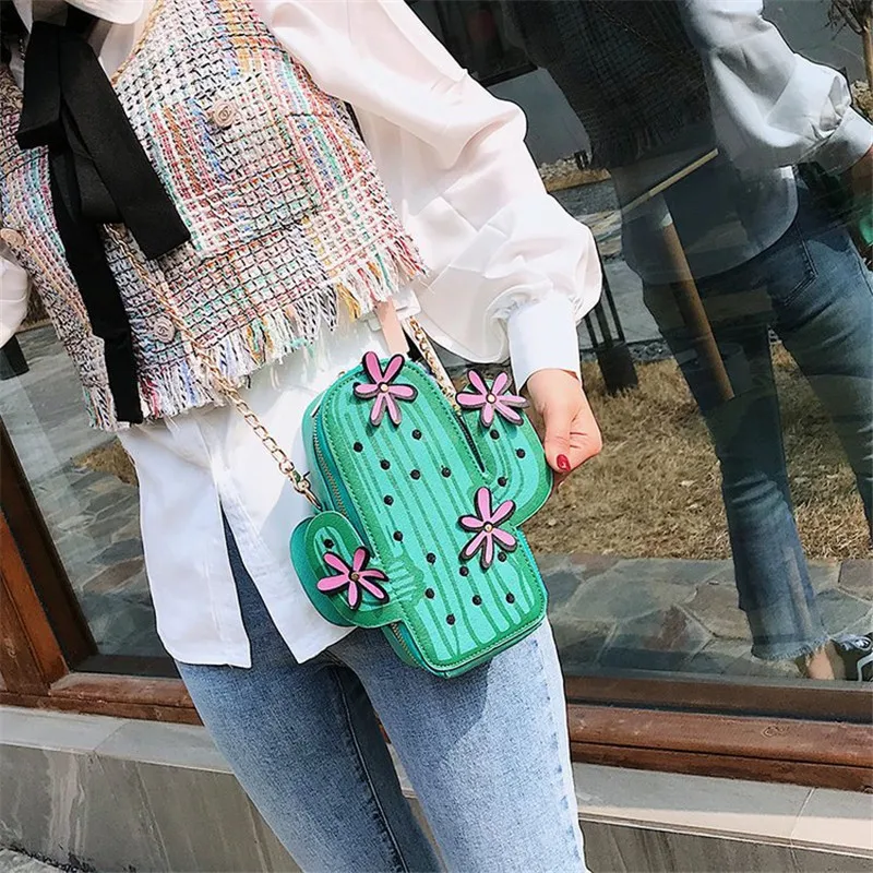 Cute Personality Cartoon Cactus Hamburger Watermelon Shape Shoulder Bag Fashion PU Leather Chain Crossbody Bags for Women
Cute Personality Cartoon Cactus Hamburger Watermelon Shape Shoulder Bag Fashion PU Leather Chain Crossbody Bags for Women