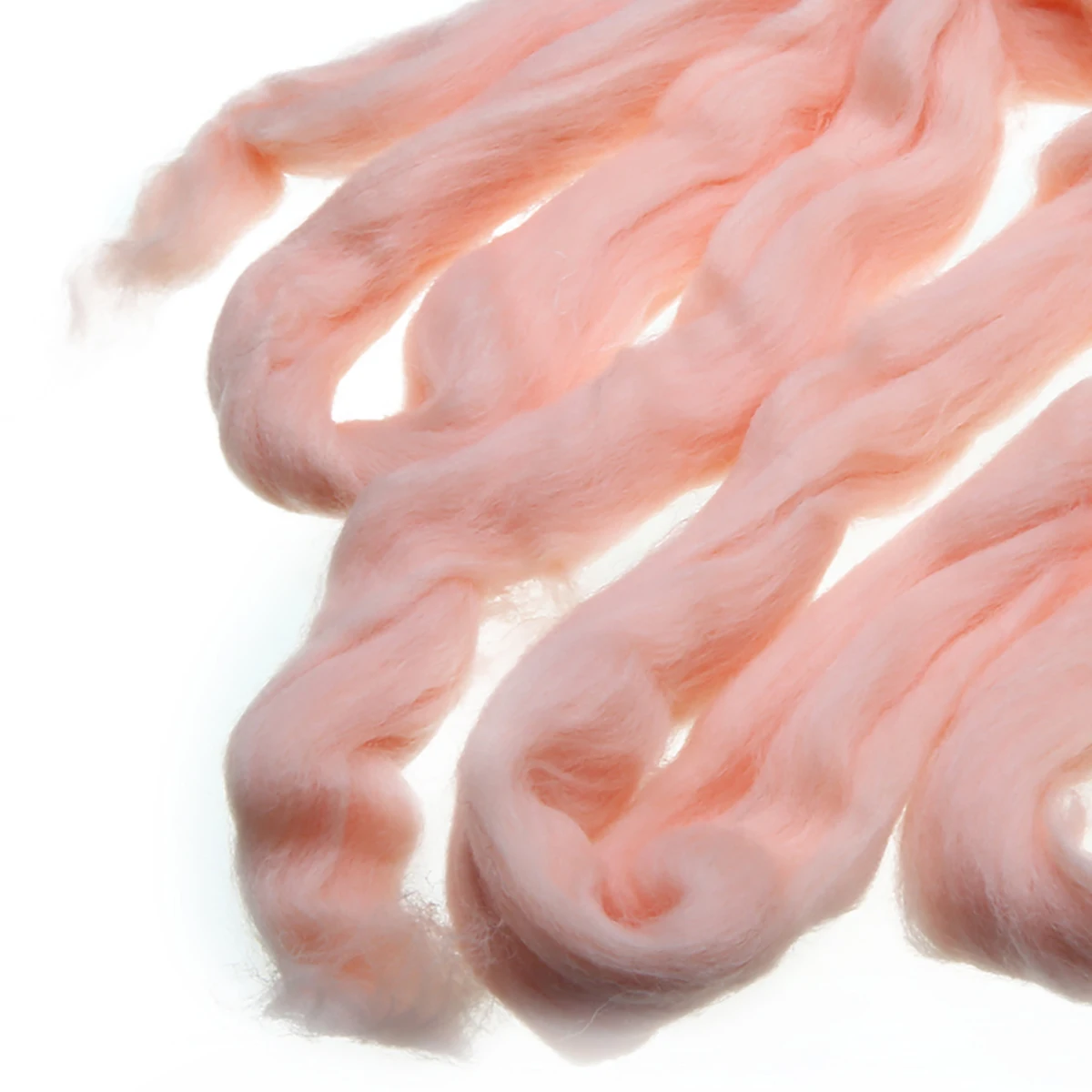 Pale Coral Merino Roving Felting Wool Fiber Dyed Wool Tops 50g Sewing DIY Needle Felting for Halloween Christmas Party Decor