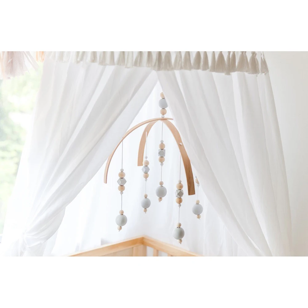 Baby Rattles Mobile Wooden Beads Wind Chimes Bell Toys For Kids Room Bed Hanging Decor Tent Decor Photography Props Gifts Unique Toys And Novelties