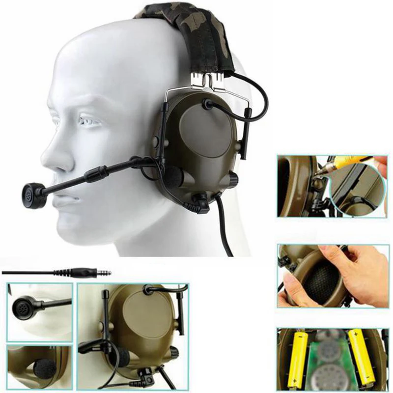Hunting Z-tactical headset Sound-Trap Headset Military Aviation Headset Version Z042
Hunting Z-tactical headset Sound-Trap Headset Military Aviation Headset Version Z042