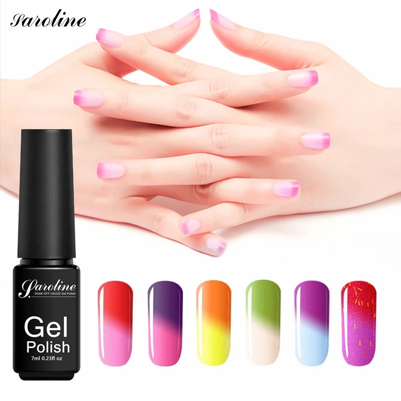 Saroline Colorful Temperature Nail Glue Stained-glass Gel-varnishes Soak Off Temperature Change Color Nail Polish Semi Permanent
Saroline Colorful Temperature Nail Glue Stained-glass Gel-varnishes Soak Off Temperature Change Color Nail Polish Semi Permanent