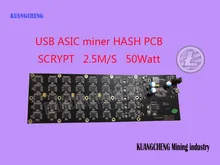 Kuangcheng indústria de mineração vender gridseed 2.5mh g-lâmina usb asic mineiro scrypt dogecoin litecoin mineração lâmina 1 pcb(China)