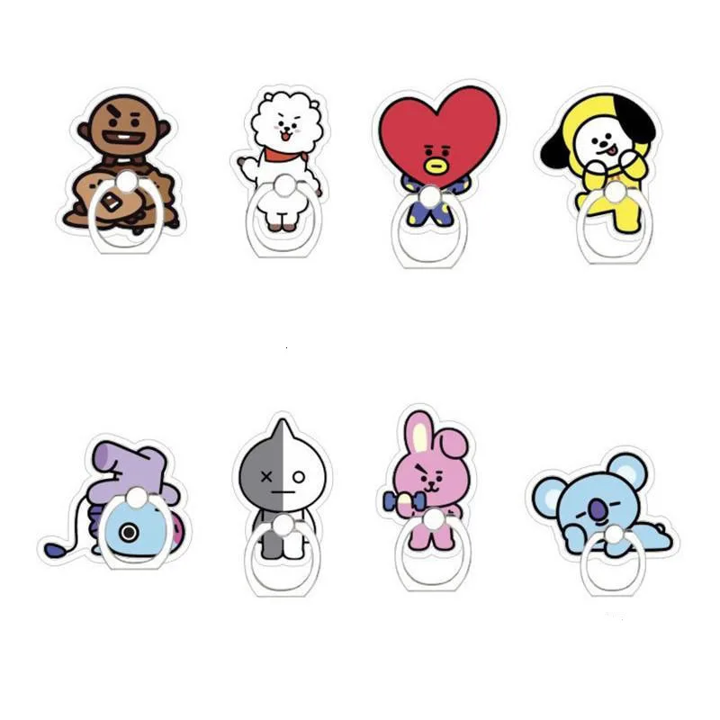 Kpop Bangtan Boys Phone Ring Holders Cartoon CHIMMY COOKY TATA 360 Degrees Phone Holder Bracket Stand Finger Rings Mount
Kpop Bangtan Boys Phone Ring Holders Cartoon CHIMMY COOKY TATA 360 Degrees Phone Holder Bracket Stand Finger Rings Mount